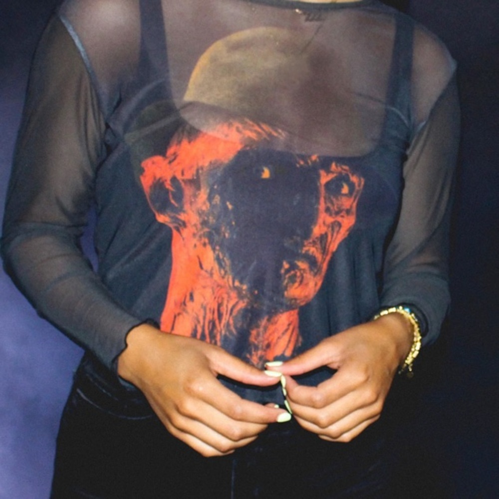 Freddy Krueger Nightmare On Elm Street Ladies Mesh Top